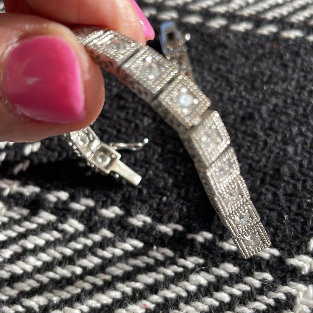 .925 Silver Marcasite Bracelet w/Vintage Vibe